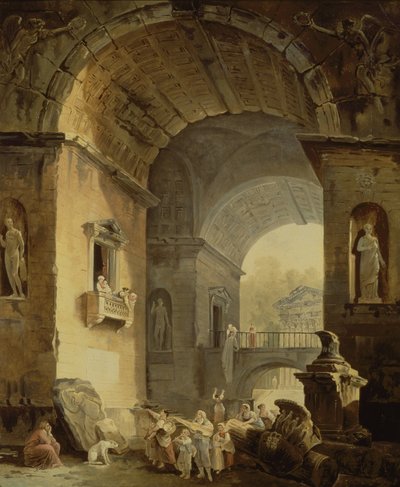 De Muzikanten door Hubert Robert